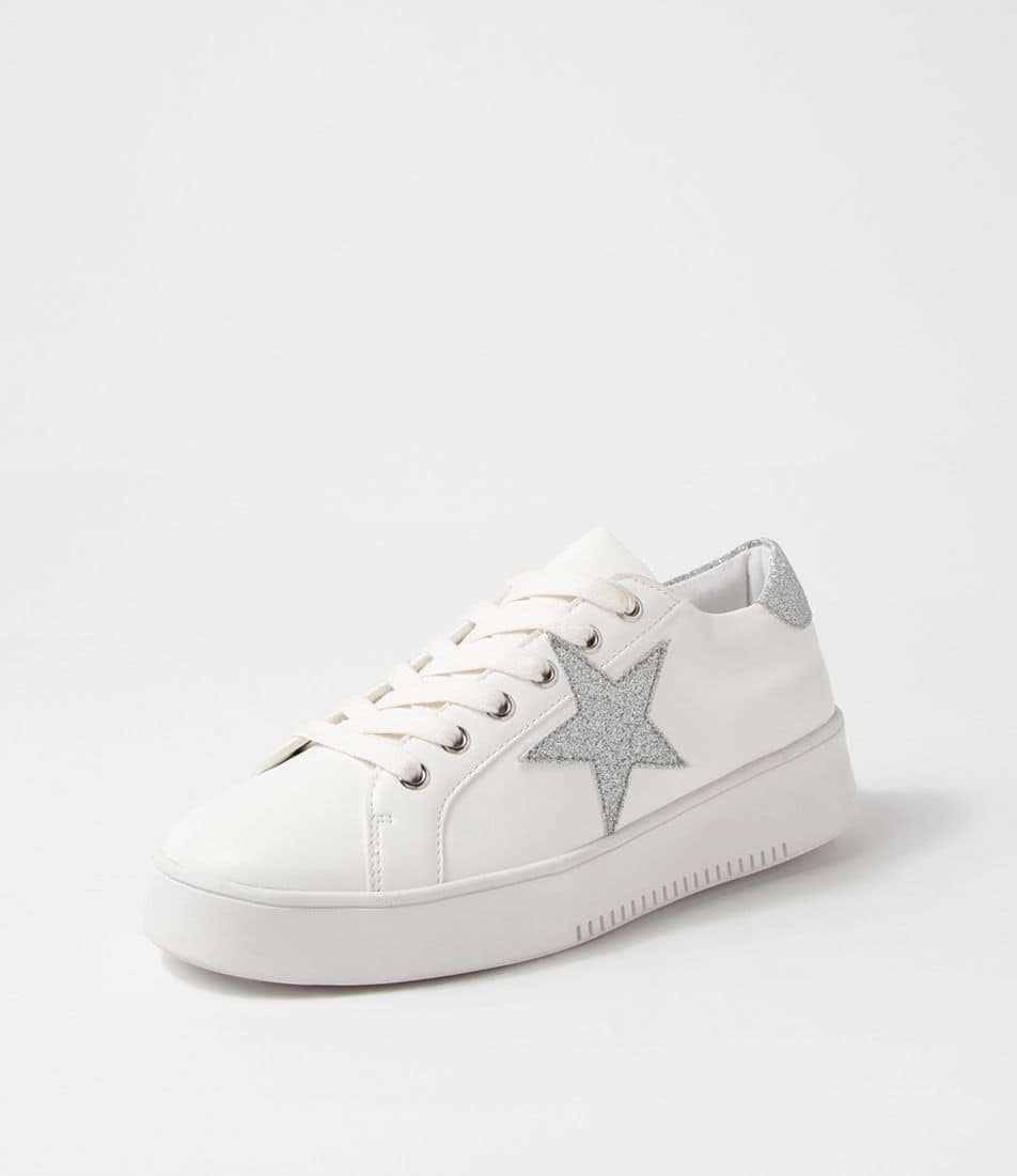Libertine White-Silver Sneakers