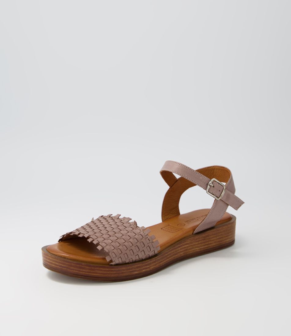 Adlina Taupe Leather Sandals
