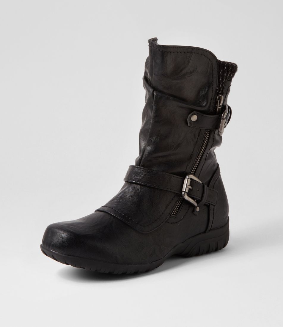 Echoing Black Calf Boots