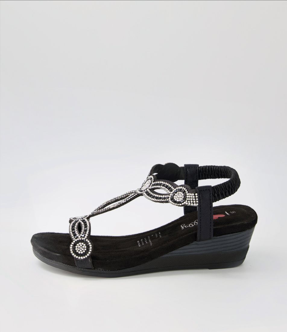 Shalaga Black Multi Sandals