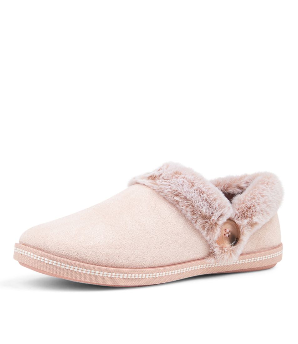 Cozy Campfire F T Blush Fabric Slippers