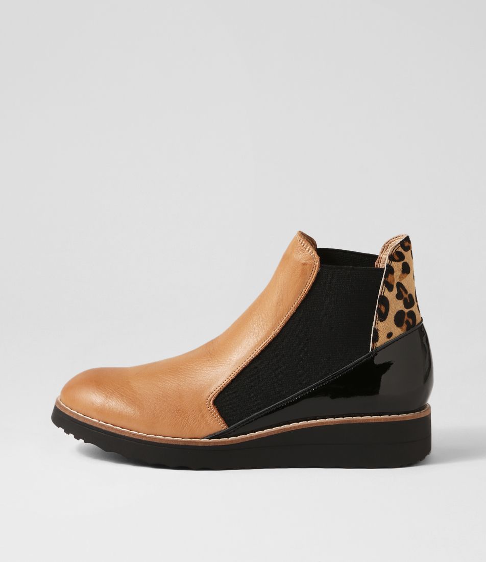 Osiel Dark Tan Black Multi Chelsea Boots