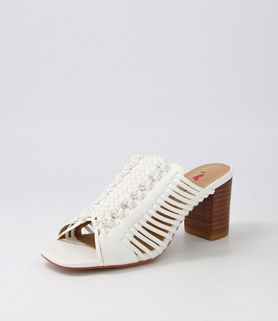 Pamano White Mules