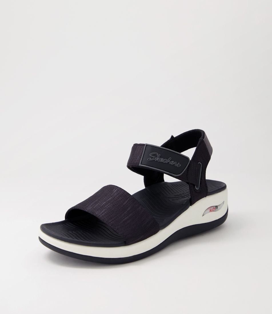 Arch Fit Sunshine Black Sandals
