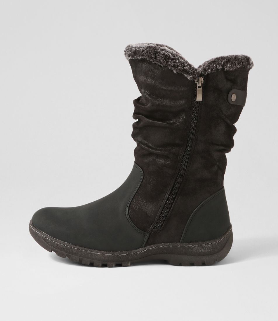 Dorela Black Multi Calf Boots