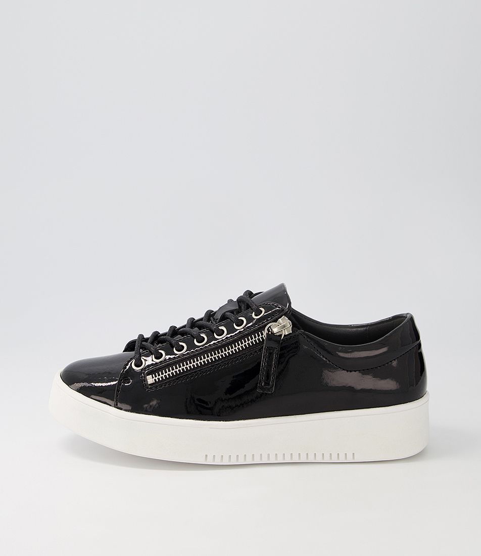 Liberty Black White Patent Pu Sneakers
