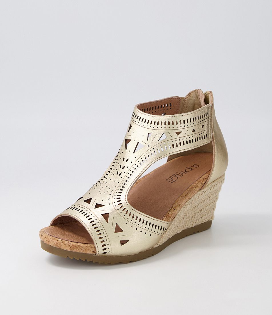 Alain Platinum Leather Espadrilles