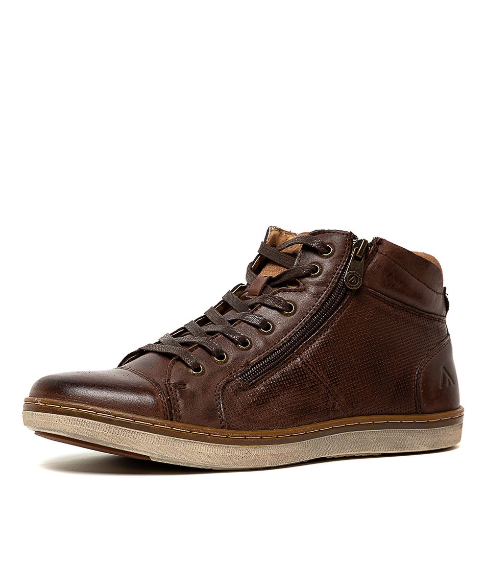 Tivoli Brown Leather Ankle Boots
