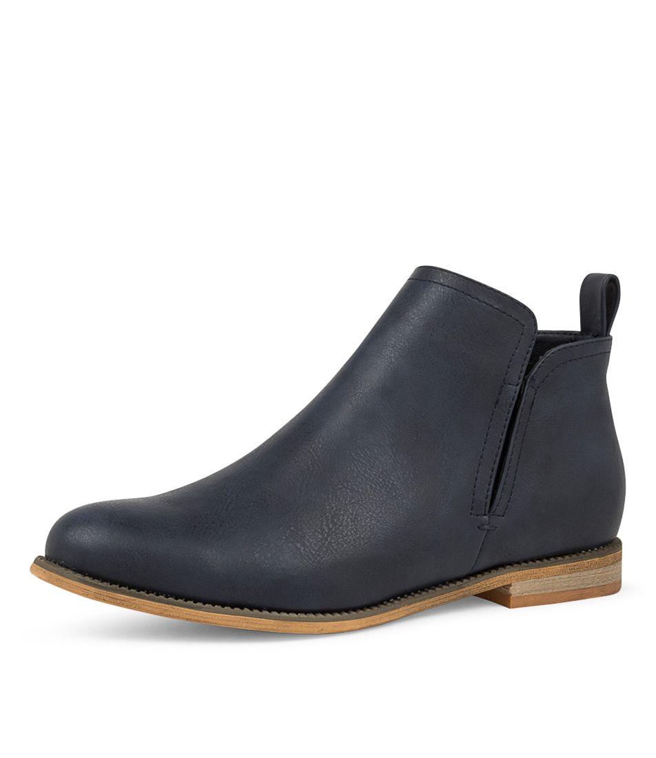 FANDA Navy Ankle Boots