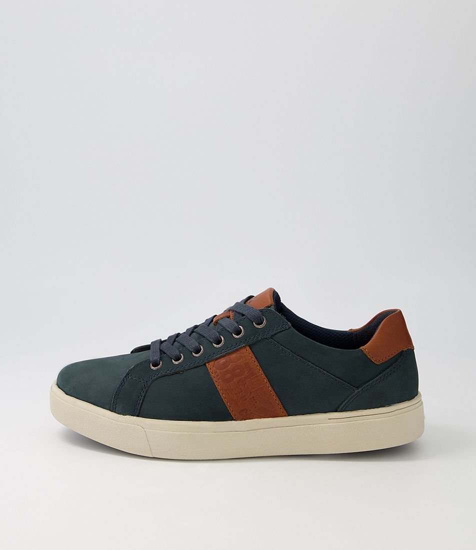 Julius Navy Nubuck Sneakers