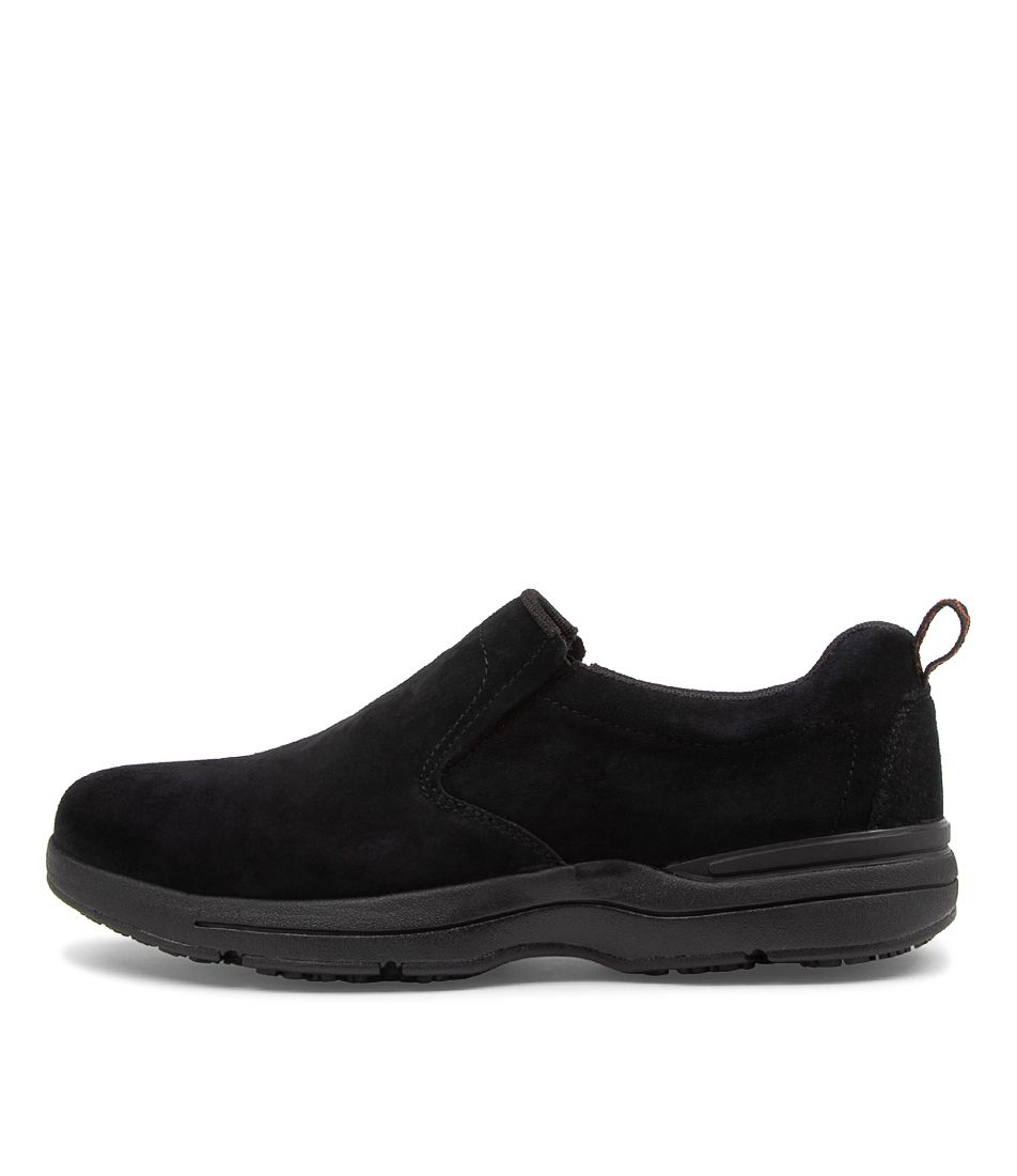 ROCCO Black Suede Elastic Sneakers