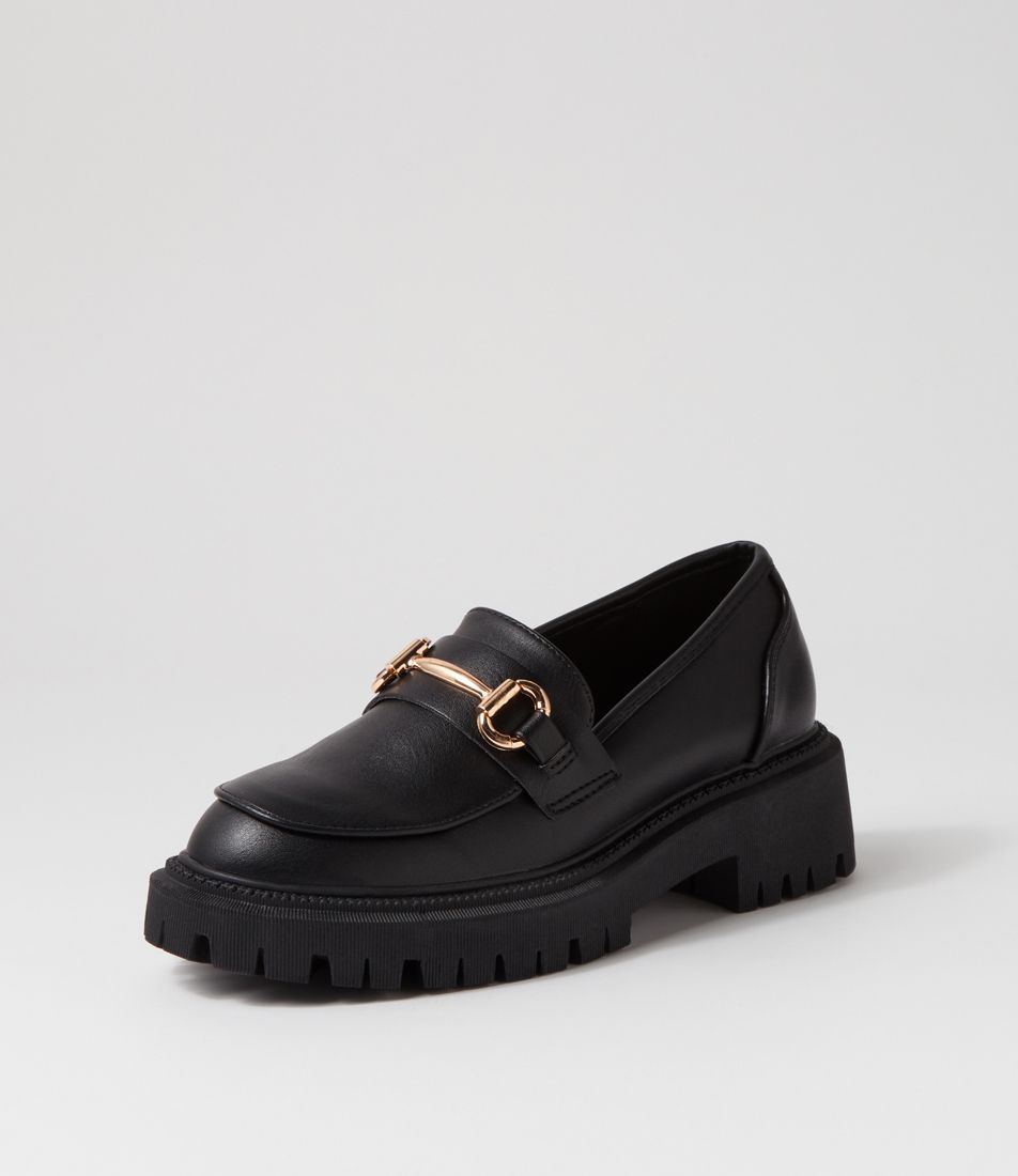 Extenda Black Loafers