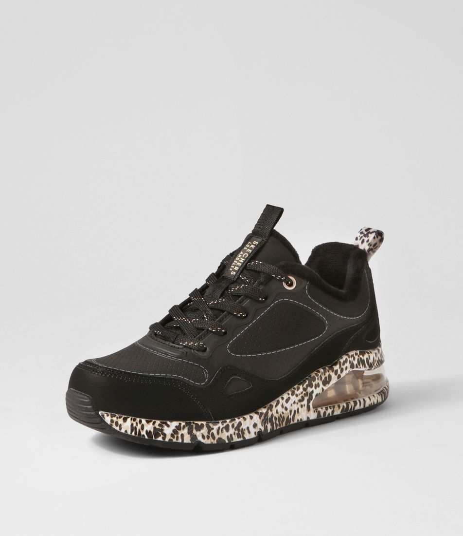 Uno 2 Black Leopard Sneakers