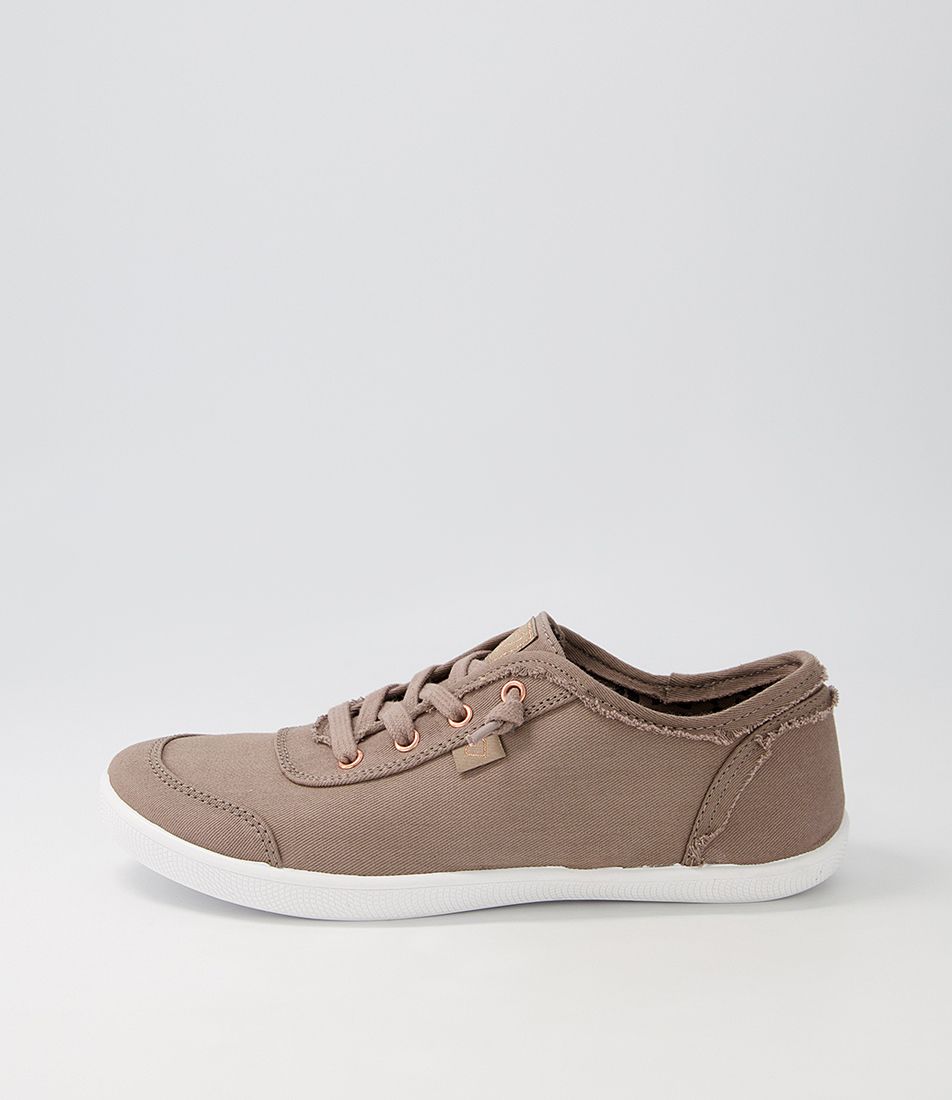 Mynka Taupe Canvas Sneakers
