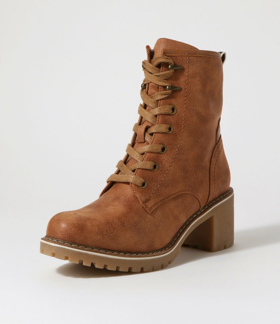 Carhet Light Brown Multi Ankle Boots