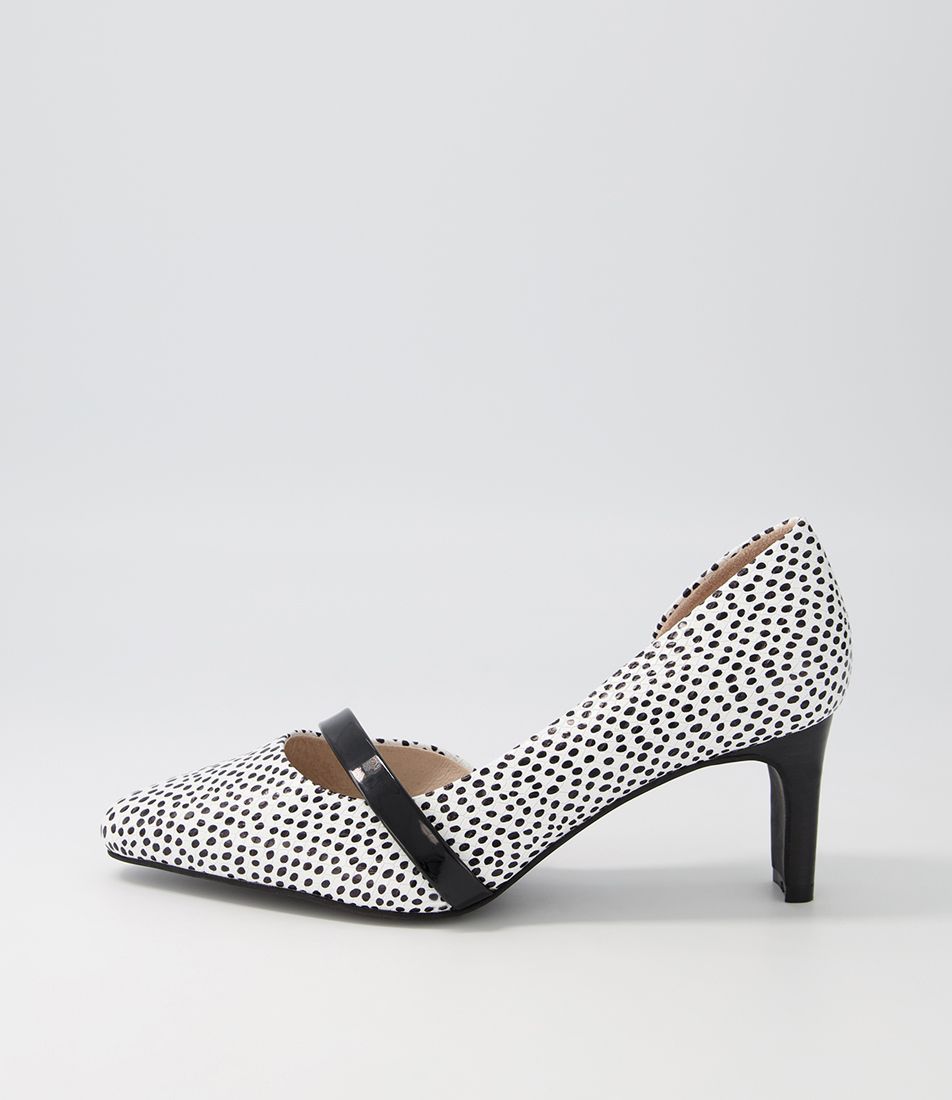 Narda2 Dots Leather Patent Heels