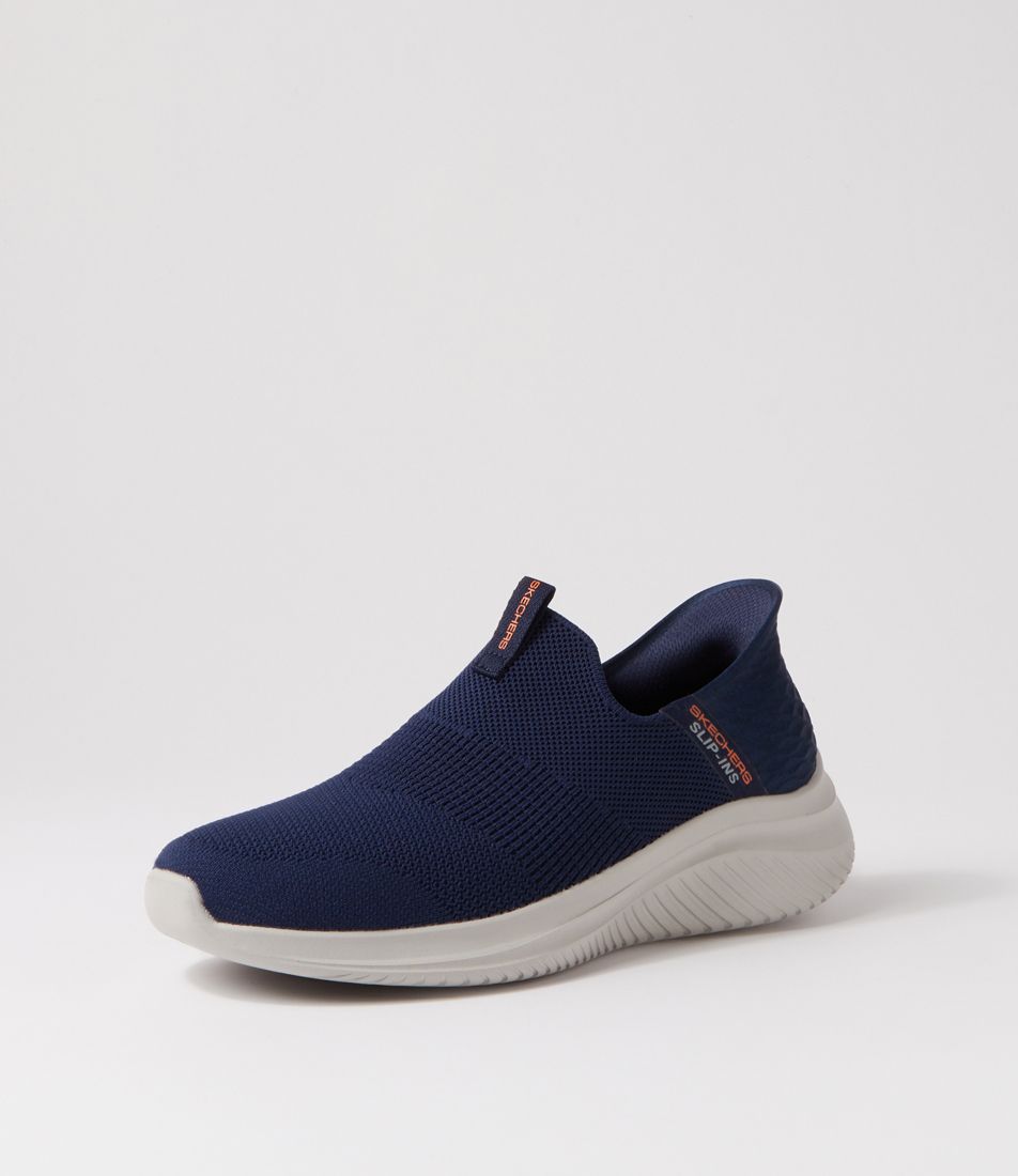 Ultra Flex 3.0 Navy White Mesh Sneakers
