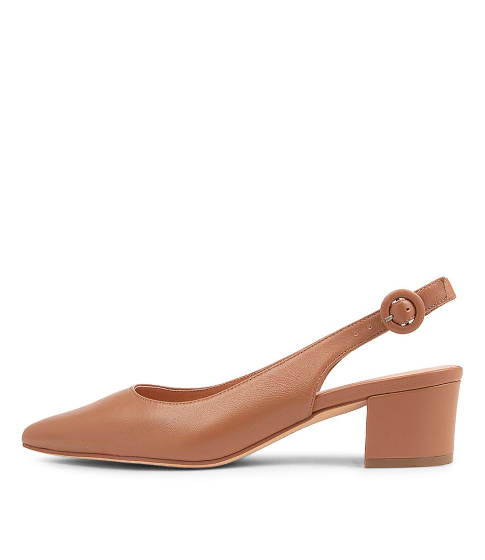 Abigale Tan Leather Heels