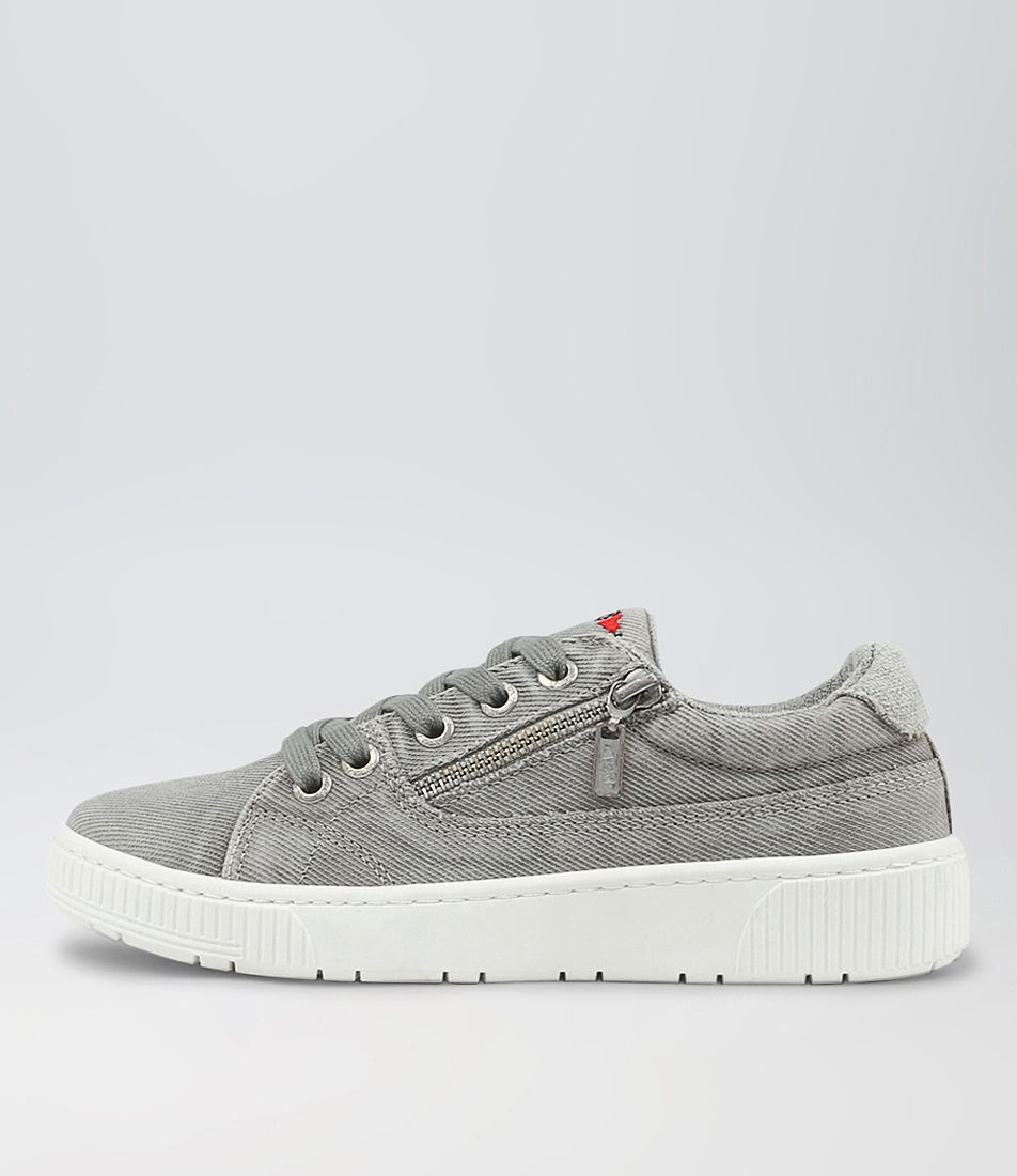 Izzar Grey Recycled Canvas Sneakers