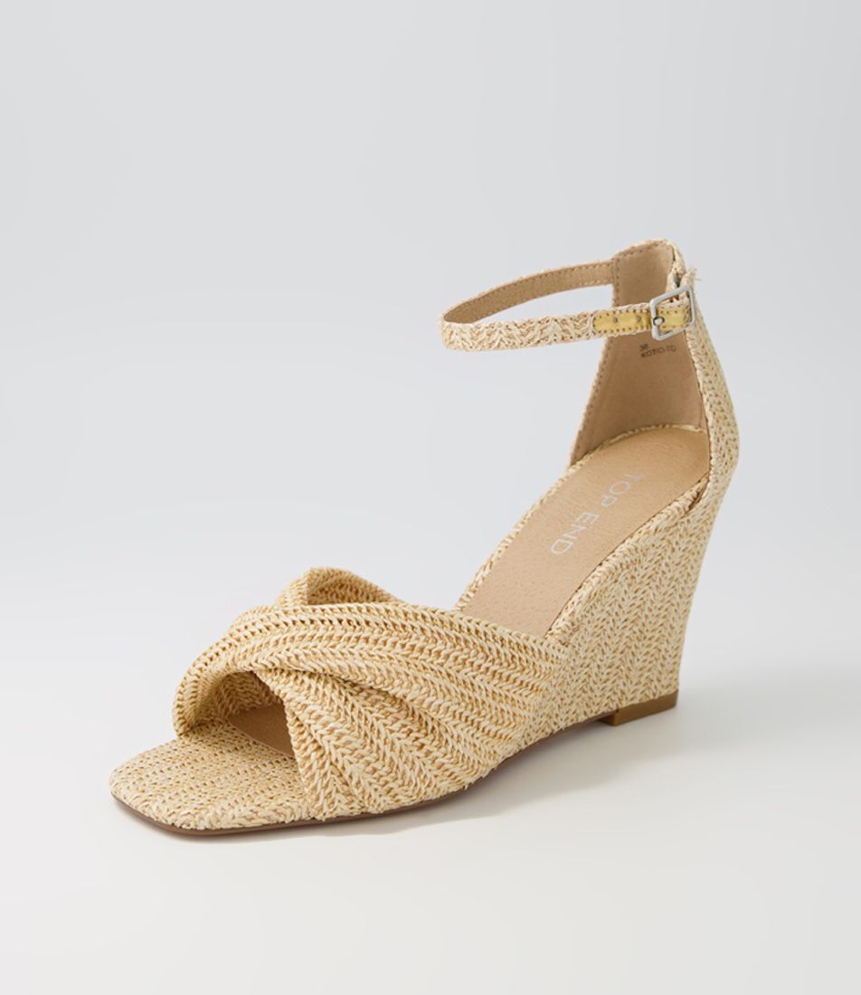 Kotio Ivory Syn Raffia Espadrilles