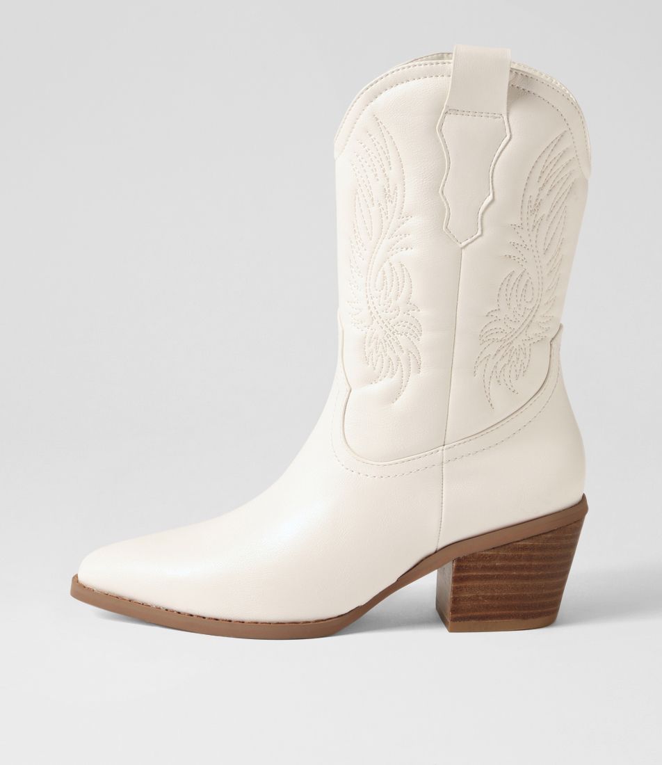 Yeehaw Milk Calf Boots