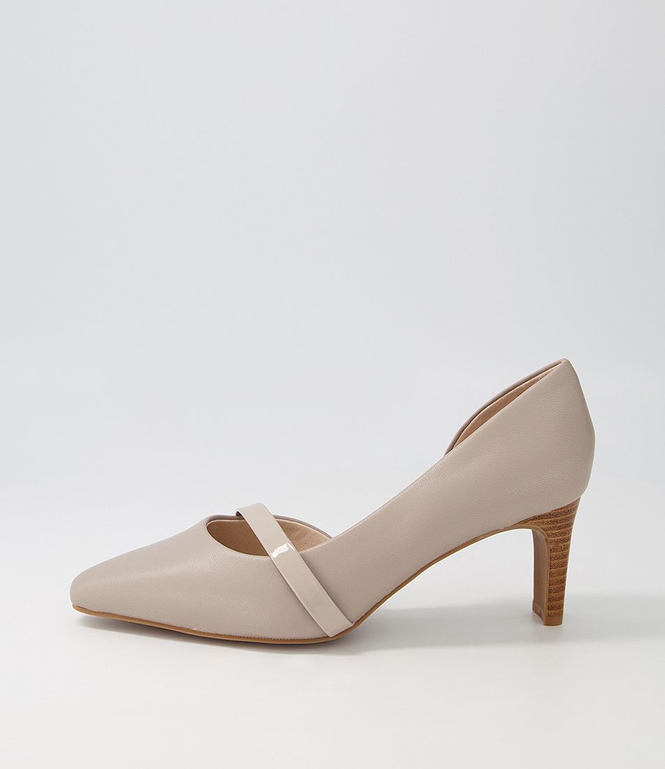 Narda2 Stone Patent Leather Heels