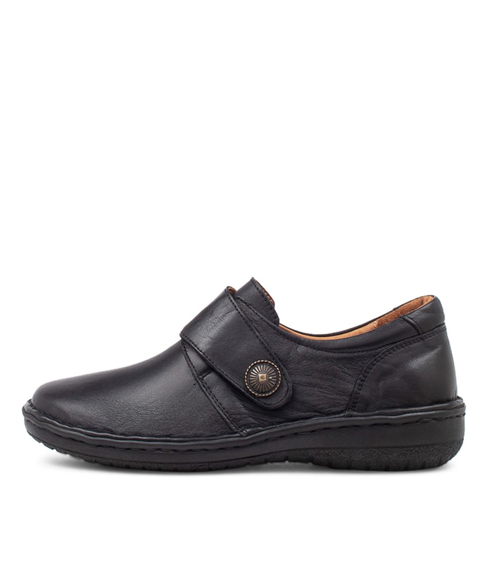 Impro Black Oiled Nubuck Flat Shoes