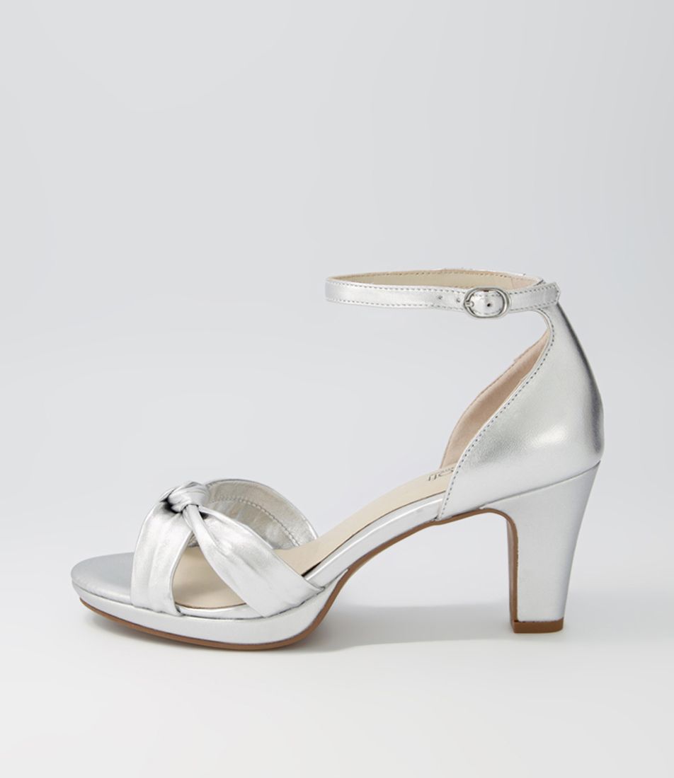Syracuse Silver Leather Sandals
