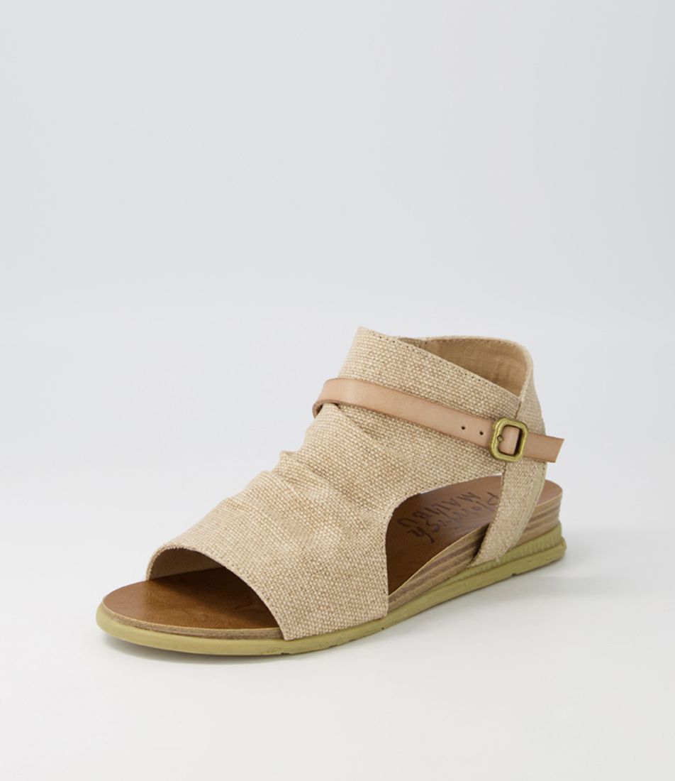 Burn Cashew Canvas Sandals