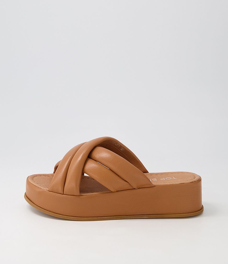Zizmar Tan Leather Sandals