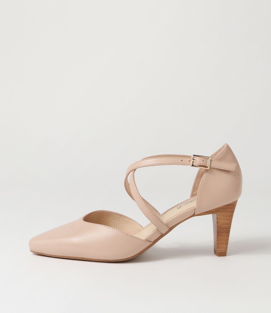 Melborns2 Nude Leather Heels