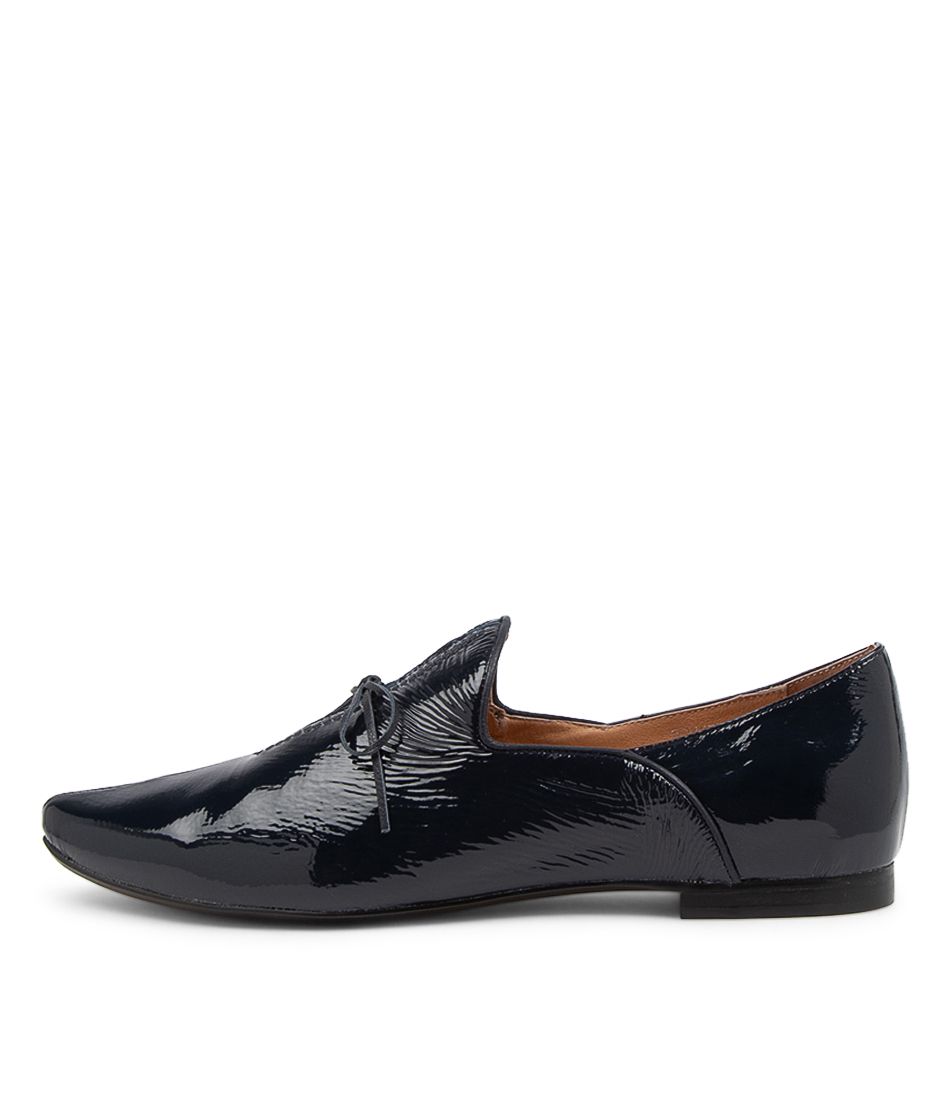 Sommer Navy Patent Leather Loafers