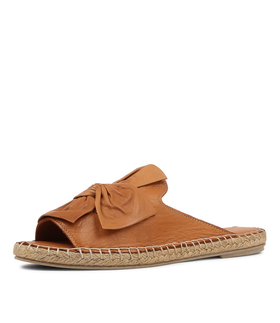 Pecor Tan Leather Espadrilles