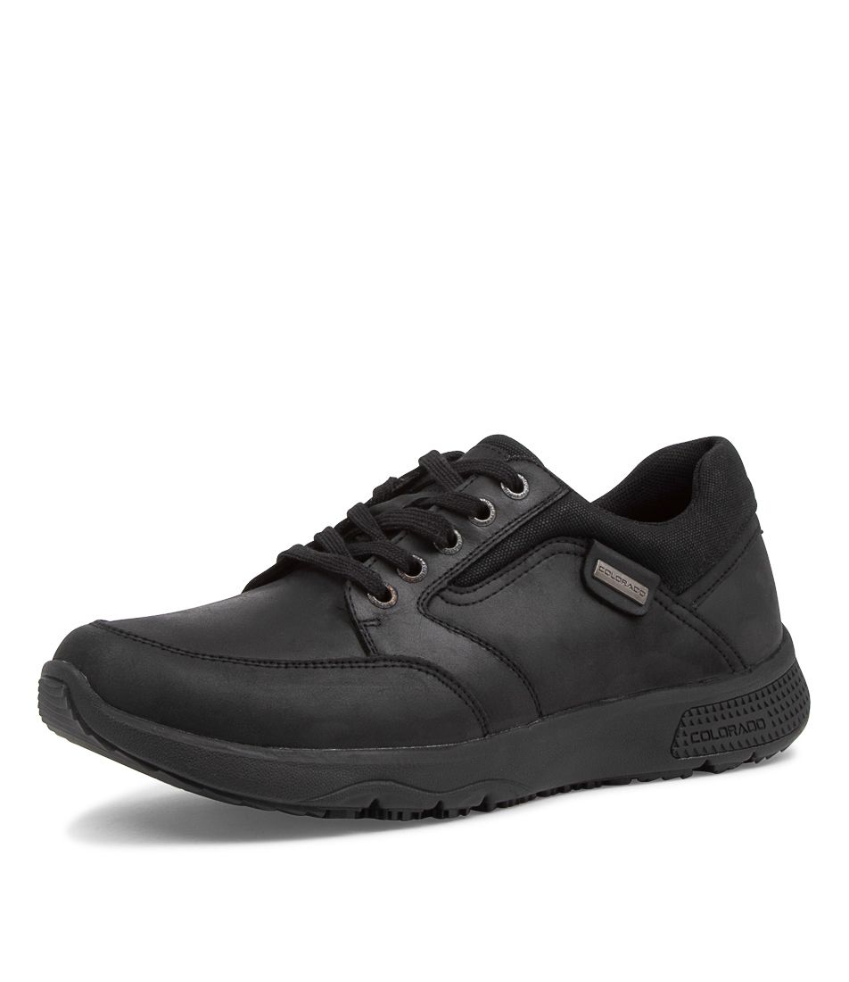 STRUTH BLACK BLACK LEATHER SNEAKERS