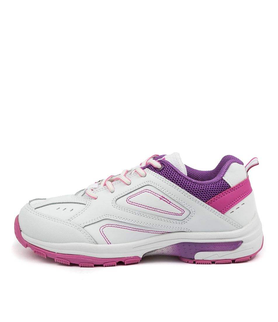 ECHO JNR WHT-PURPLE-PINK