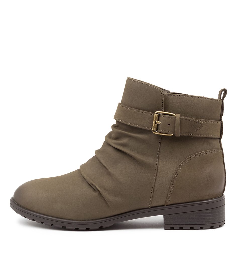 EDITHVALE SU KHAKI NAP LEATHER