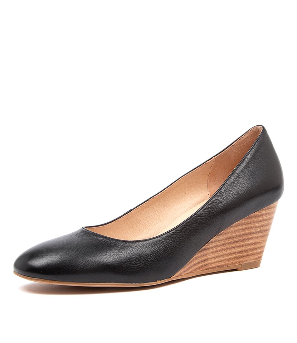LESPIE BLK-NAT HEEL LTHER
