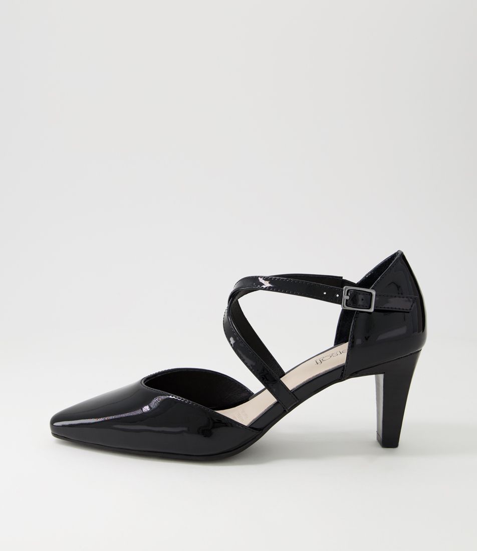 Melborns2 Black Patent Leather Heels