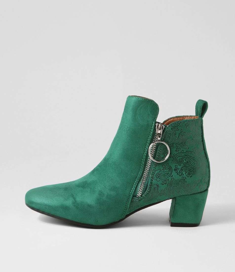 Hesta Forest Microsuede Ankle Boots