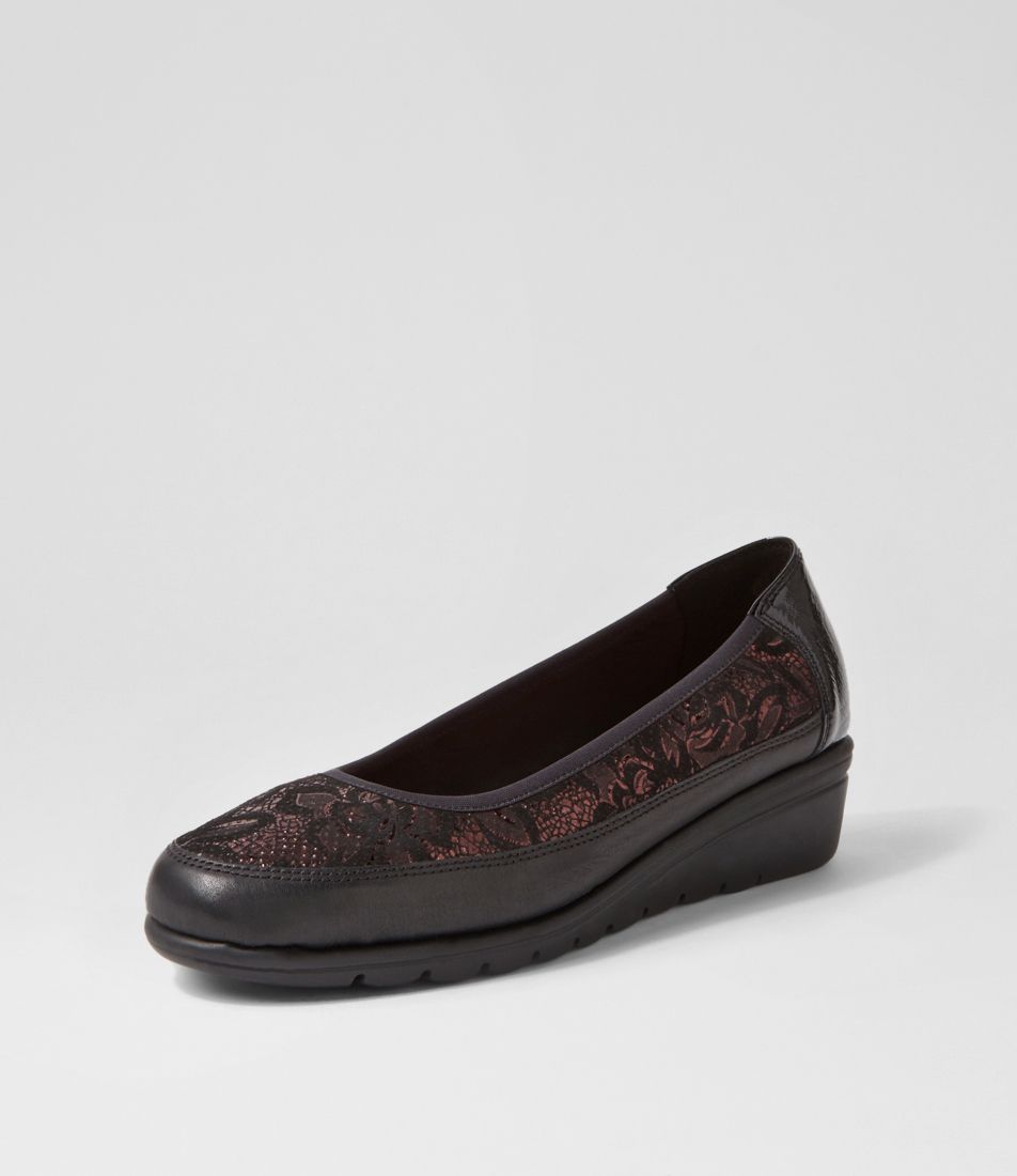 Lariken Black Multi Heels