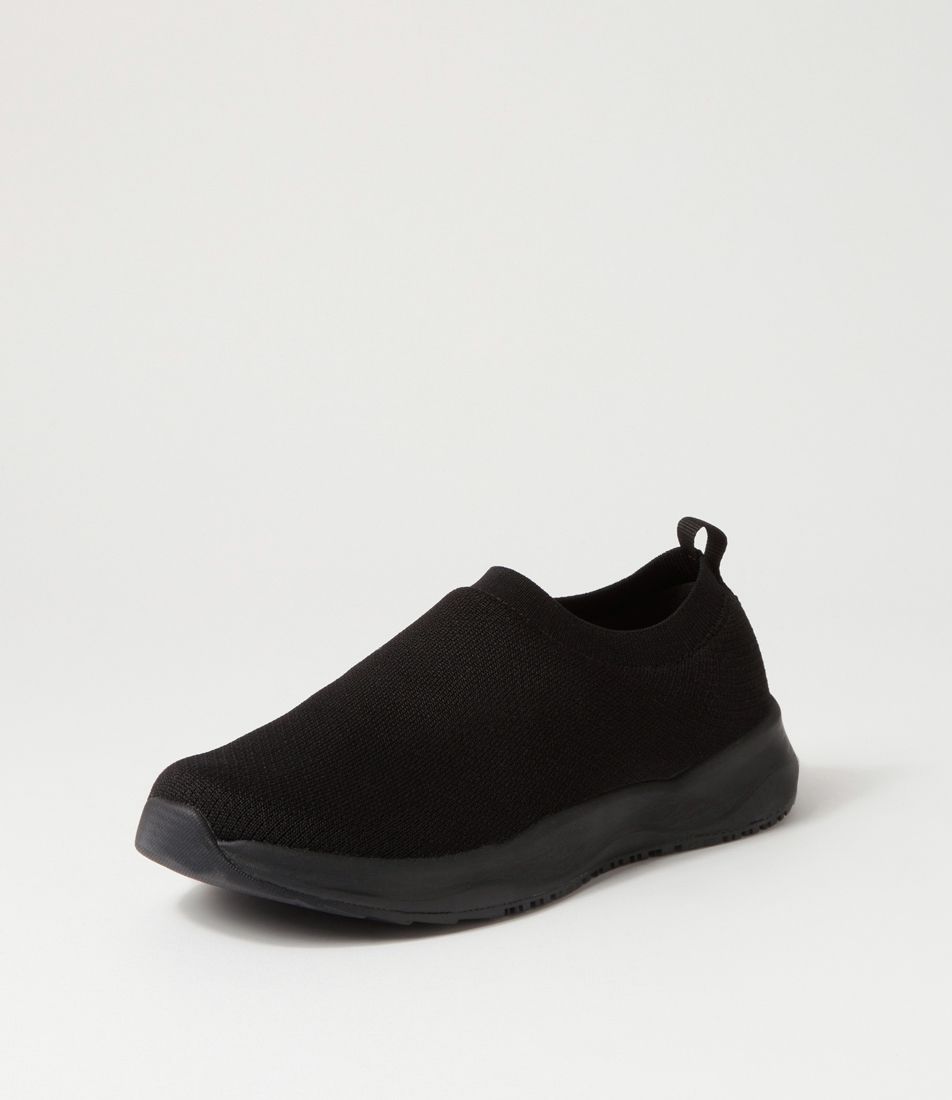 Gigi Black Mesh Sneakers