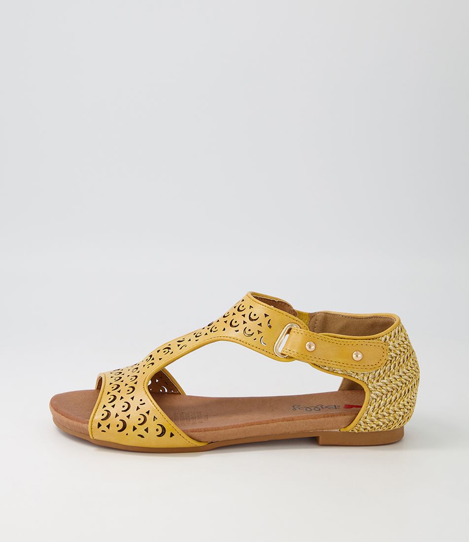 Raff Mustard Mix Sandals