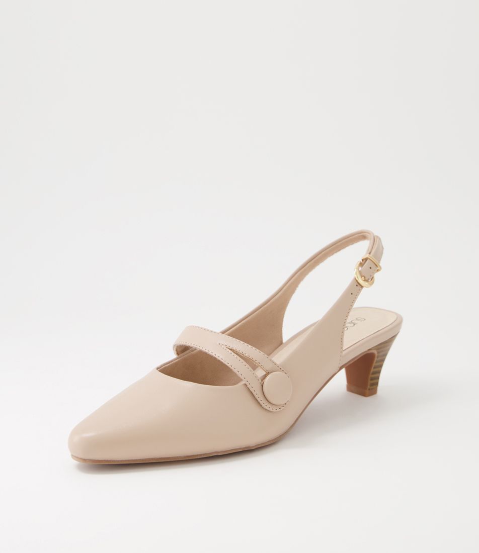 Loniah2 Nude Leather Heels