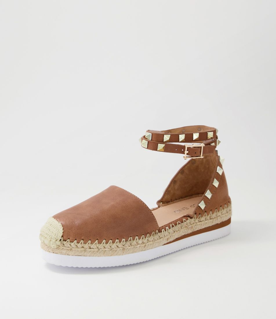 Wiela Tan Leather Espadrilles
