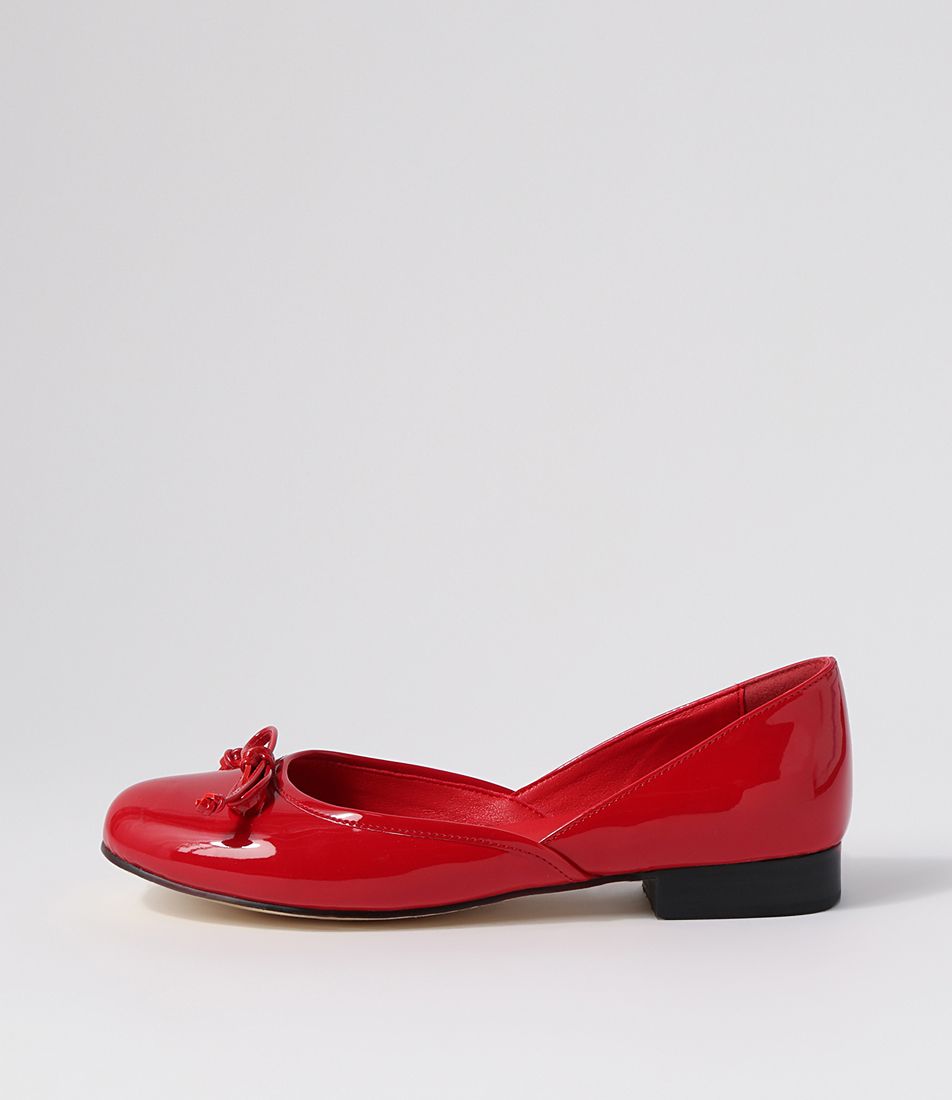 Alwin Dark Red Patent Pu Ballet Flats