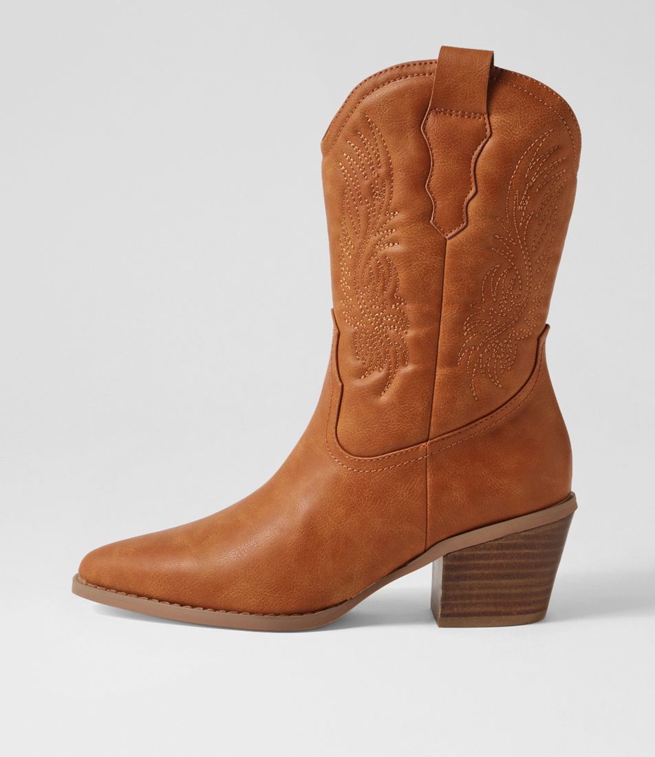 Yeehaw Tan Calf Boots