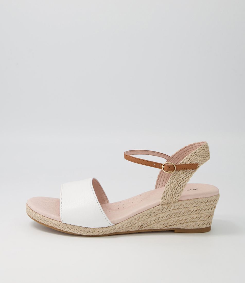 Harissa White Tan Leather Espadrilles