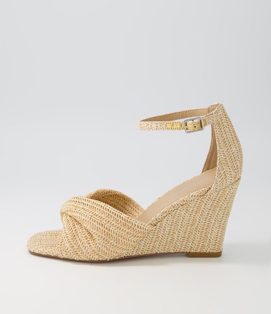 Kotio Ivory Syn Raffia Espadrilles