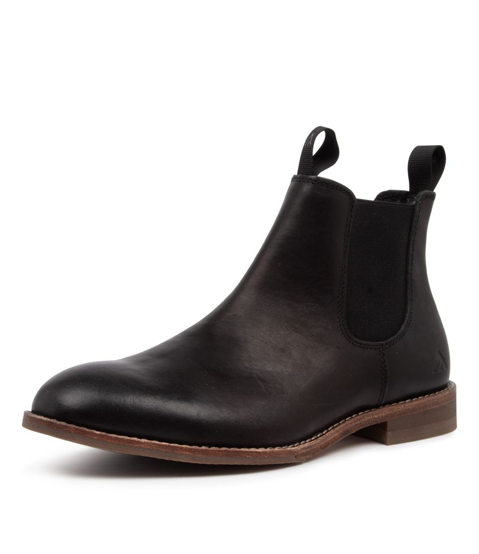 BRUMBY BLACK LEATHER