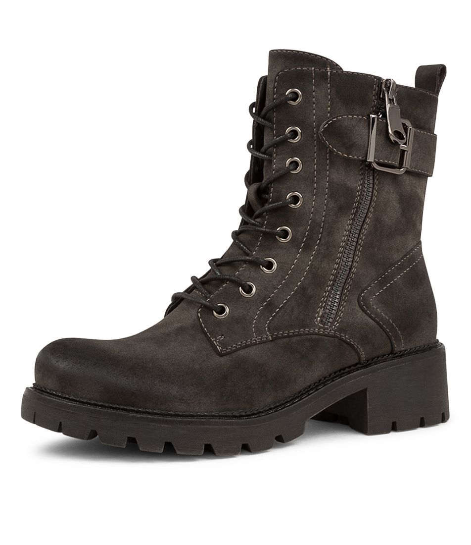 FENJA Dark Grey Ankle Boots